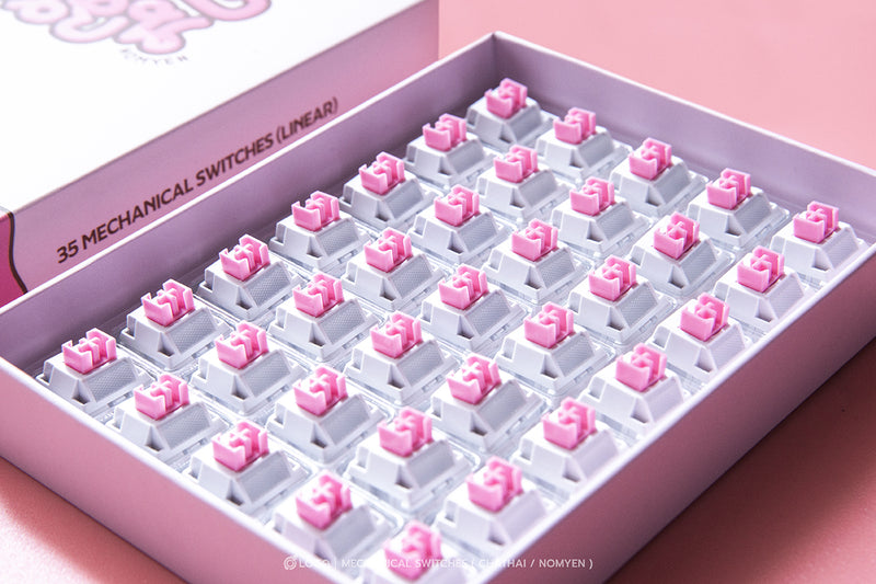 LOGA  MECHANICAL KEYBOARD SWITCHES : NOMYEN / CHATHAI / NOMSOD (35 pcs / box )