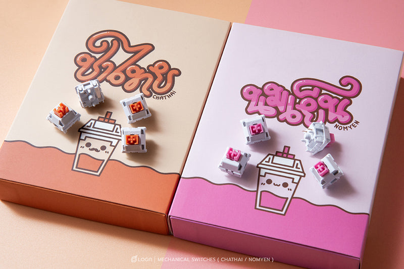 LOGA  MECHANICAL KEYBOARD SWITCHES : NOMYEN / CHATHAI / NOMSOD (35 pcs / box )
