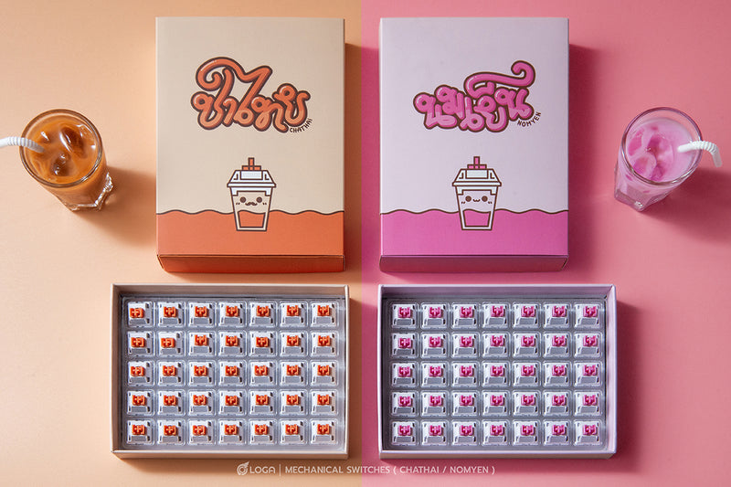 LOGA  MECHANICAL KEYBOARD SWITCHES : NOMYEN / CHATHAI / NOMSOD (35 pcs / box )