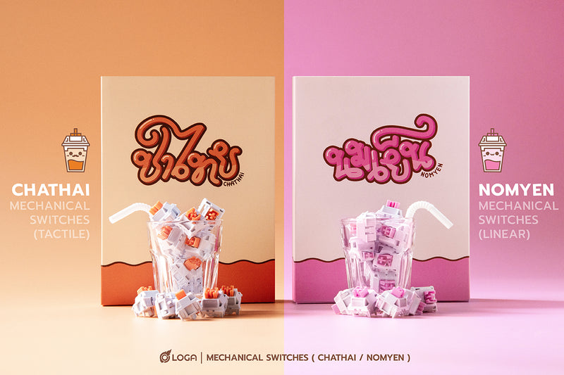 LOGA  MECHANICAL KEYBOARD SWITCHES : NOMYEN / CHATHAI (35 pcs / box )