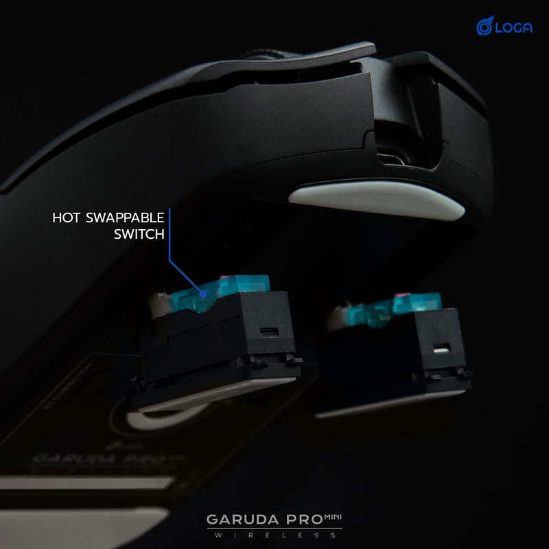 LOGA Garuda Mini : Wireless gaming mouse (Hot swappable switches)