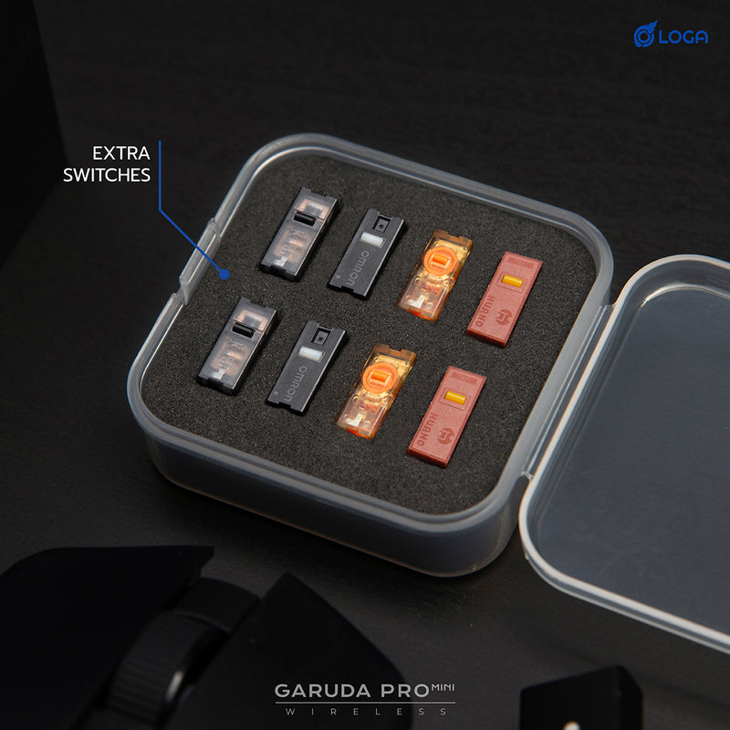 LOGA Garuda Mini : Wireless gaming mouse (Hot swappable switches)