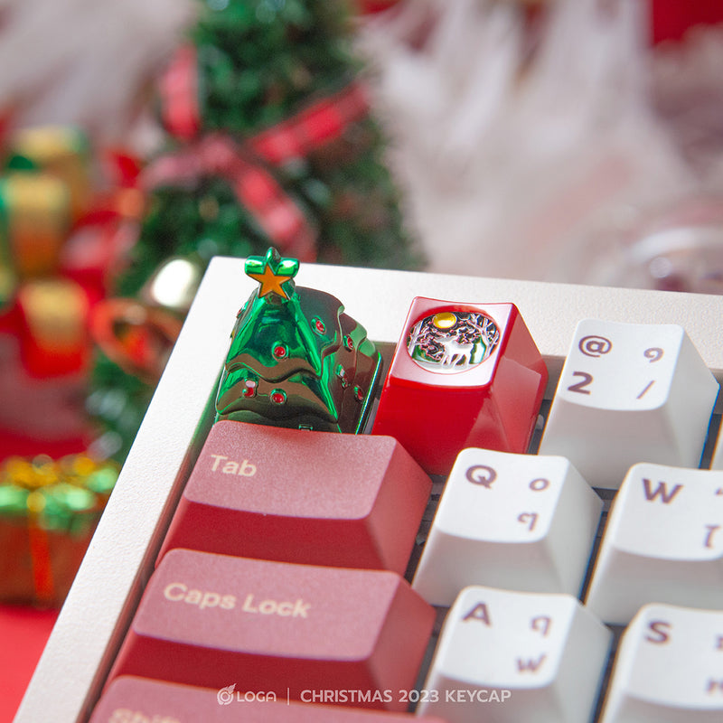 LOGA Metallic keycap : Merry Christmas 2023