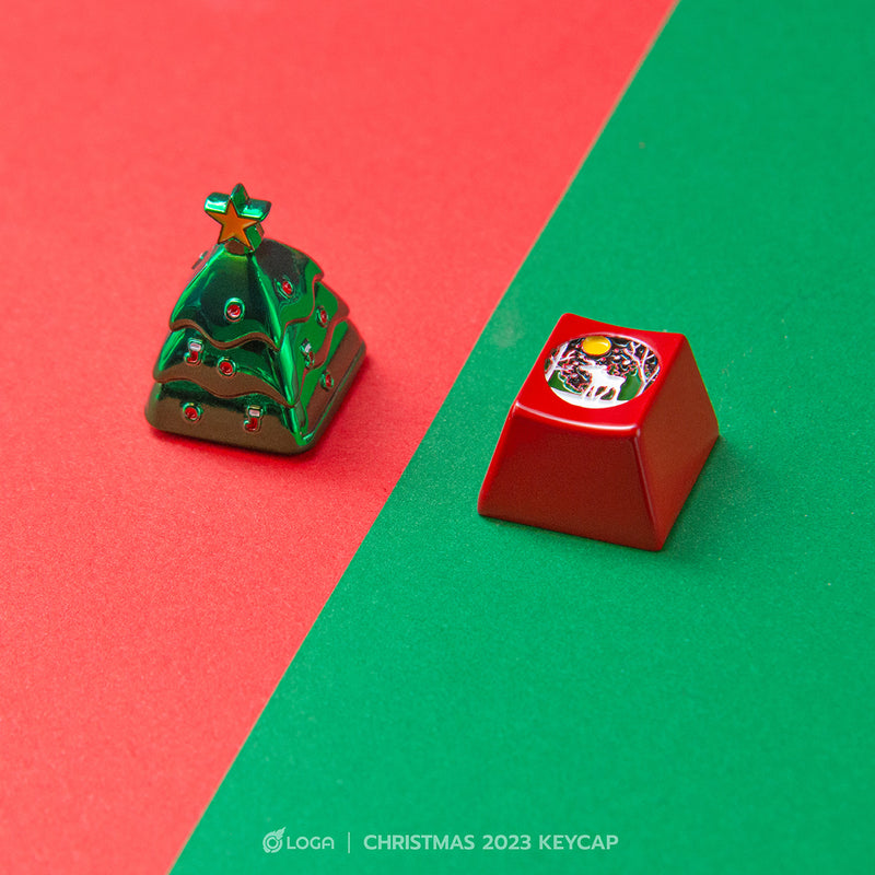LOGA Metallic keycap : Merry Christmas 2023