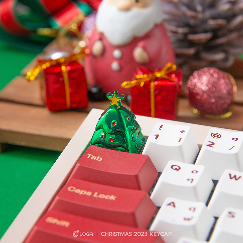 LOGA Metallic keycap : Merry Christmas 2023