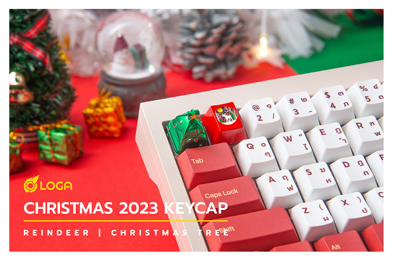 LOGA Metallic keycap : Merry Christmas 2023