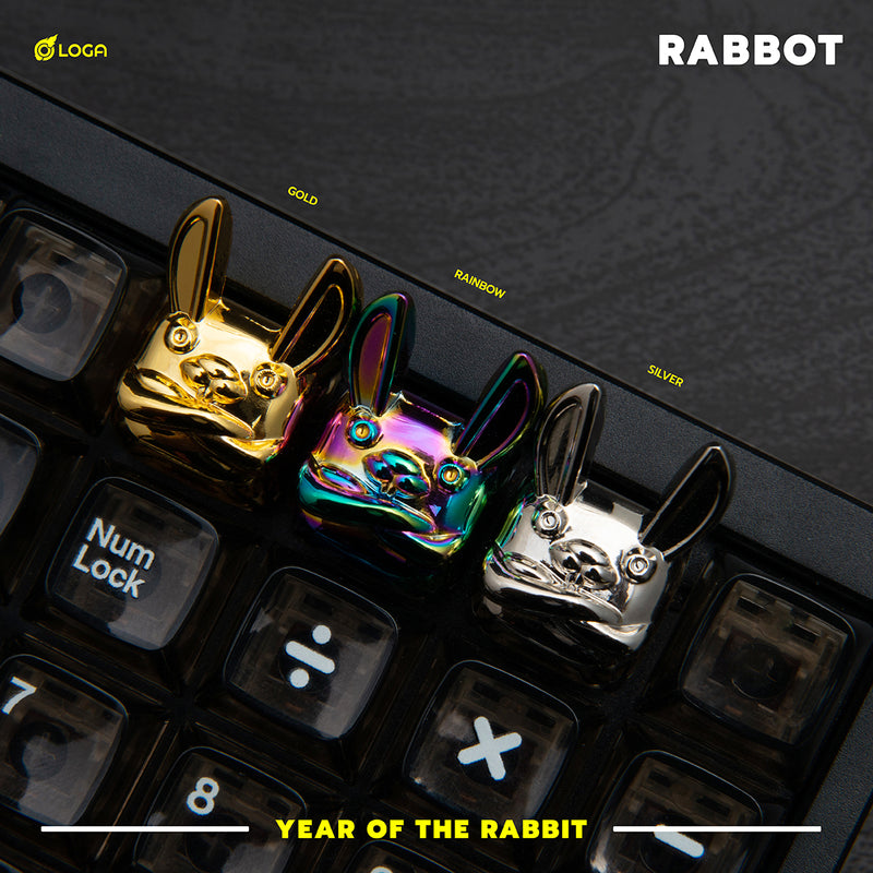 LOGA Metallic Keycap Series: Rabbot (Year of the Rabbit) - Rainbow