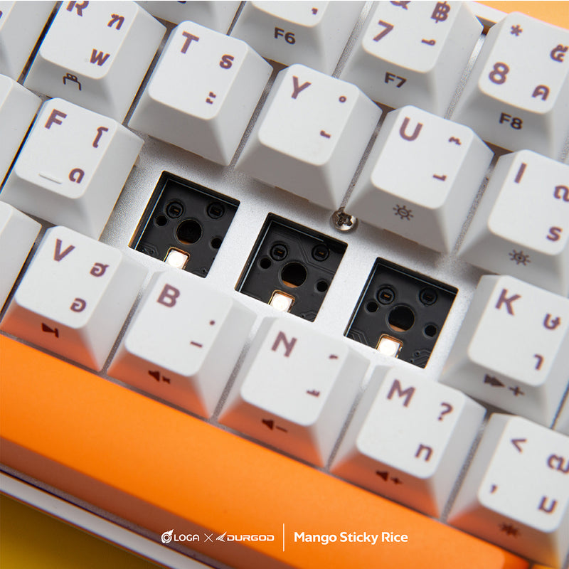 LOGA X Durgod : Mango sticky rice [ Wireless mechanical keyboard ]