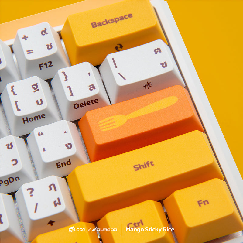 LOGA X Durgod : Mango sticky rice [ Wireless mechanical keyboard ]