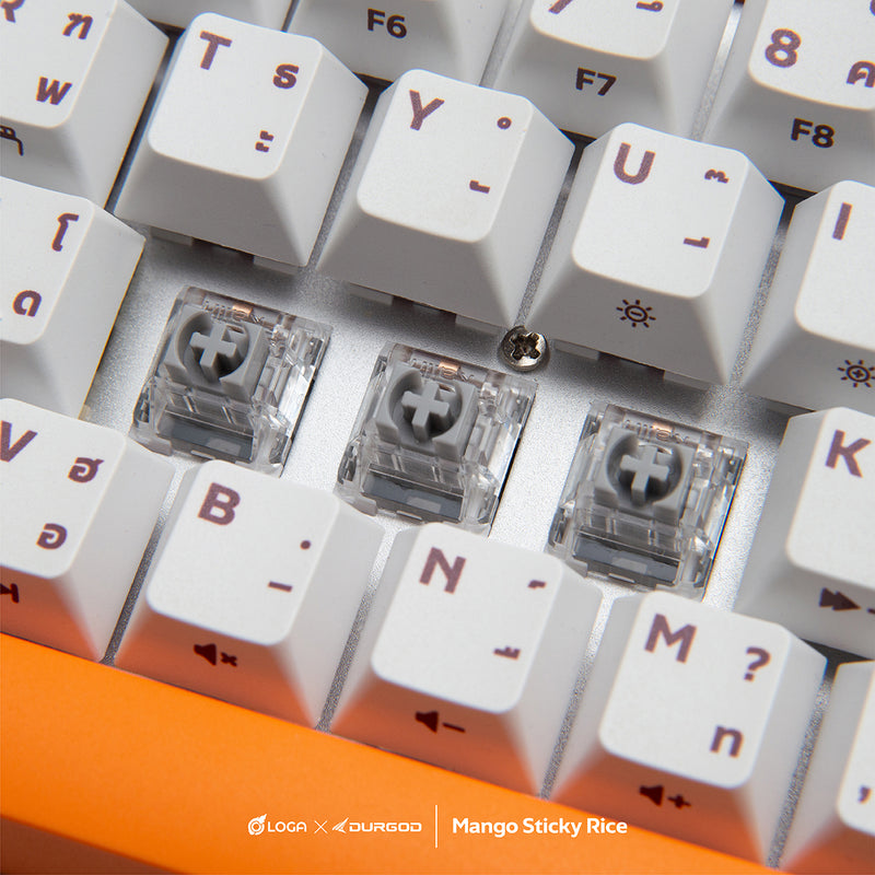 LOGA X Durgod : Mango sticky rice [ Wireless mechanical keyboard ]