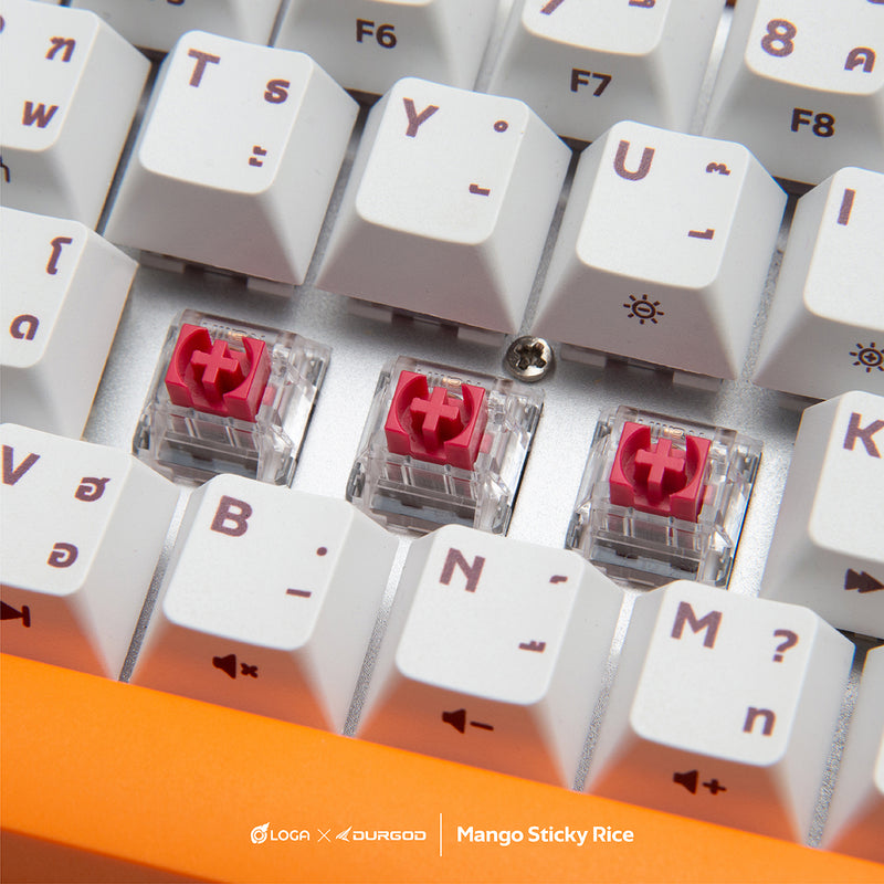 LOGA X Durgod : Mango sticky rice [ Wireless mechanical keyboard ]