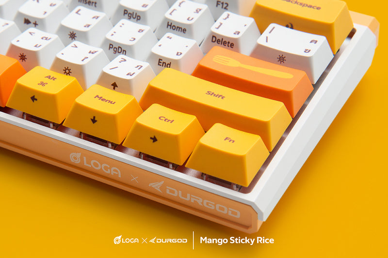 LOGA X Durgod : Mango sticky rice [ Wireless mechanical keyboard ]