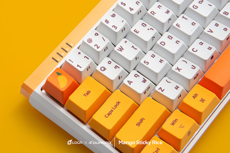 LOGA X Durgod : Mango sticky rice [ Wireless mechanical keyboard ]