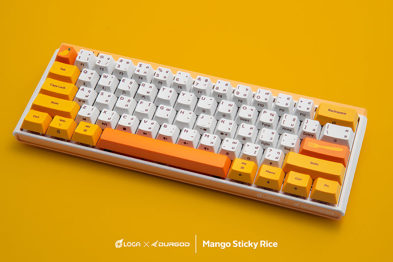 LOGA X Durgod : Mango sticky rice [ Wireless mechanical keyboard ]