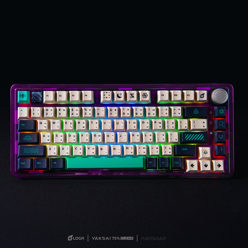 LOGA YAKSA  PRO 75% Clear : Maiyarap edition : Tri-mode wireless Mechanical keyboard