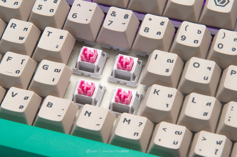 LOGA YAKSA  PRO 75% Clear : Maiyarap edition : Tri-mode wireless Mechanical keyboard