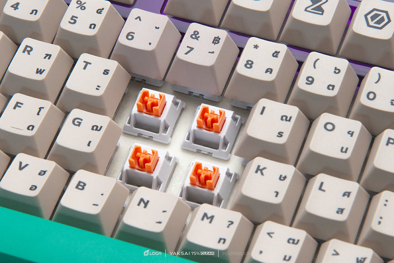 LOGA YAKSA  PRO 75% Clear : Maiyarap edition : Tri-mode wireless Mechanical keyboard