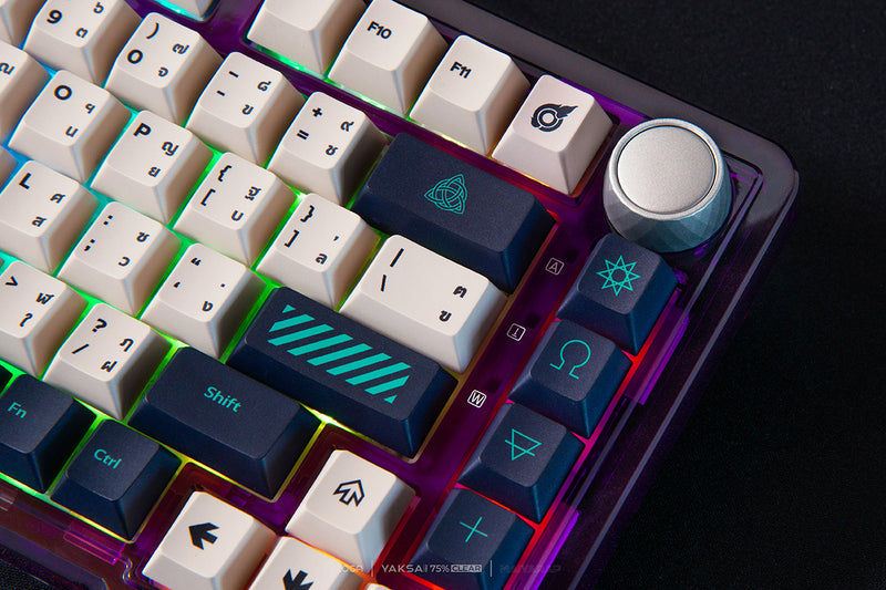 LOGA YAKSA  PRO 75% Clear : Maiyarap edition : Tri-mode wireless Mechanical keyboard