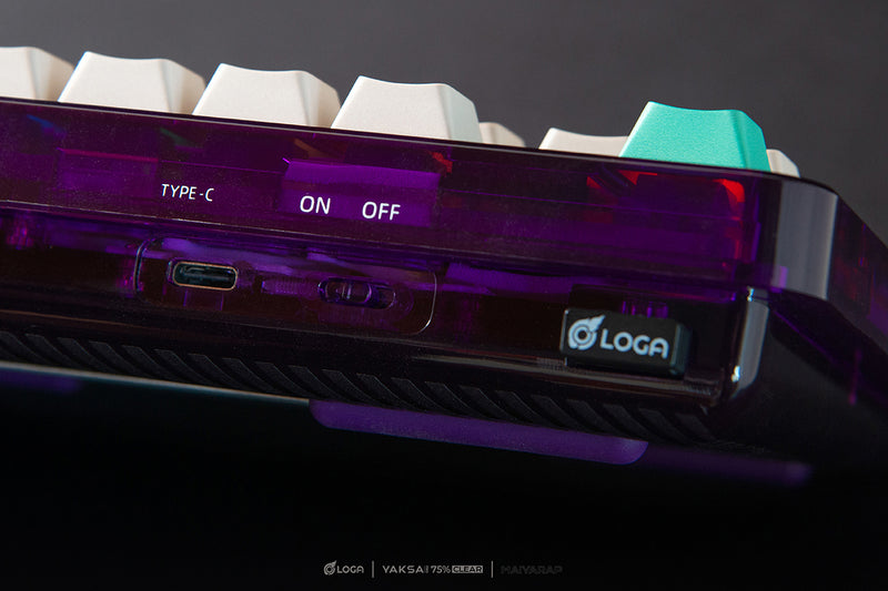 LOGA YAKSA  PRO 75% Clear : Maiyarap edition : Tri-mode wireless Mechanical keyboard