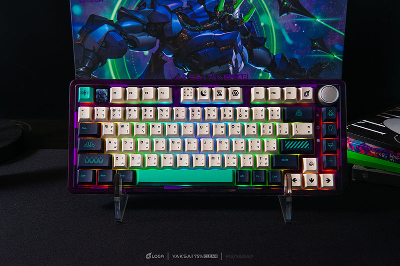LOGA YAKSA  PRO 75% Clear : Maiyarap edition : Tri-mode wireless Mechanical keyboard