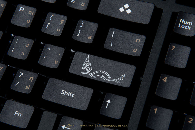 LOGA RAVANA 2 SIRIMONGKOL : BLACK EDITION (TRI-MODE MECHANICAL KEYBOARD)