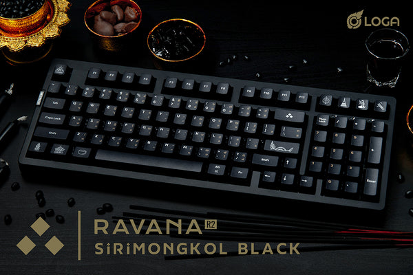 LOGA RAVANA 2 SIRIMONGKOL : BLACK EDITION (TRI-MODE MECHANICAL KEYBOARD)