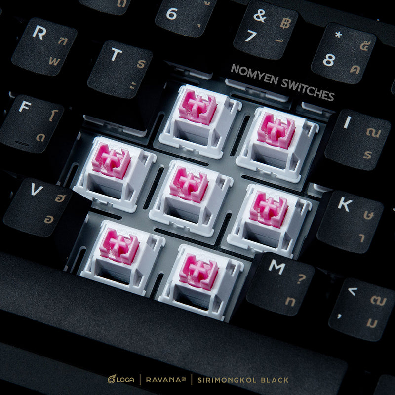 LOGA RAVANA 2 SIRIMONGKOL : BLACK EDITION (TRI-MODE MECHANICAL KEYBOARD)