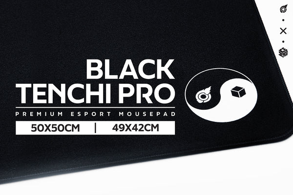 LOGA X MICEMOD : TENCHI PRO PREMIUM  ESPORT MOUSEPAD  BLACK edition