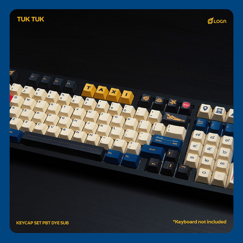TUKTUK / LOGA PBT DYESUB SPECIAL SET KEYCAP VOL. 1 (CHERRY PROFILE ENG/TH )