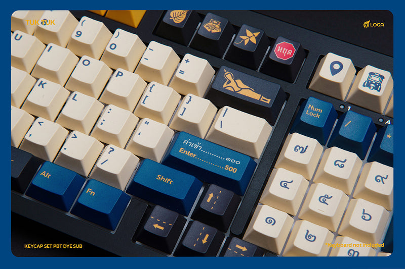 TUKTUK / LOGA PBT DYESUB SPECIAL SET KEYCAP VOL. 1 (CHERRY PROFILE ENG/TH )