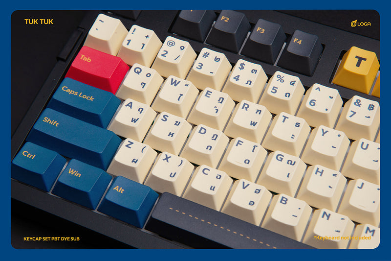 TUKTUK / LOGA PBT DYESUB SPECIAL SET KEYCAP VOL. 1 (CHERRY PROFILE ENG/TH )