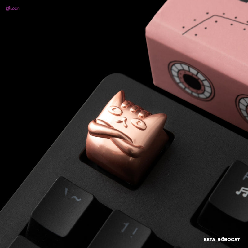 LOGA metallic keycap series : Beta the Robo Cat