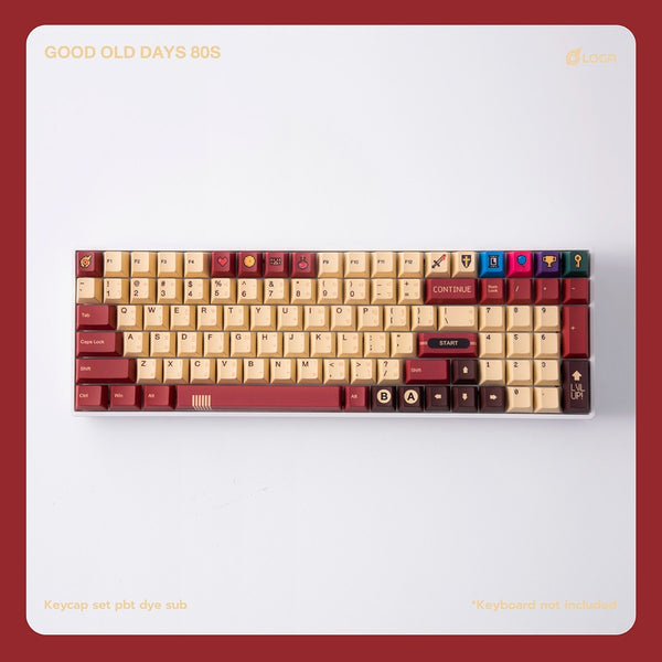 GOOD OLD DAYS 80S / LOGA PBT DYESUB SPECIAL SET KEYCAP Vol. 1 (Cherry Profile ENG/TH )