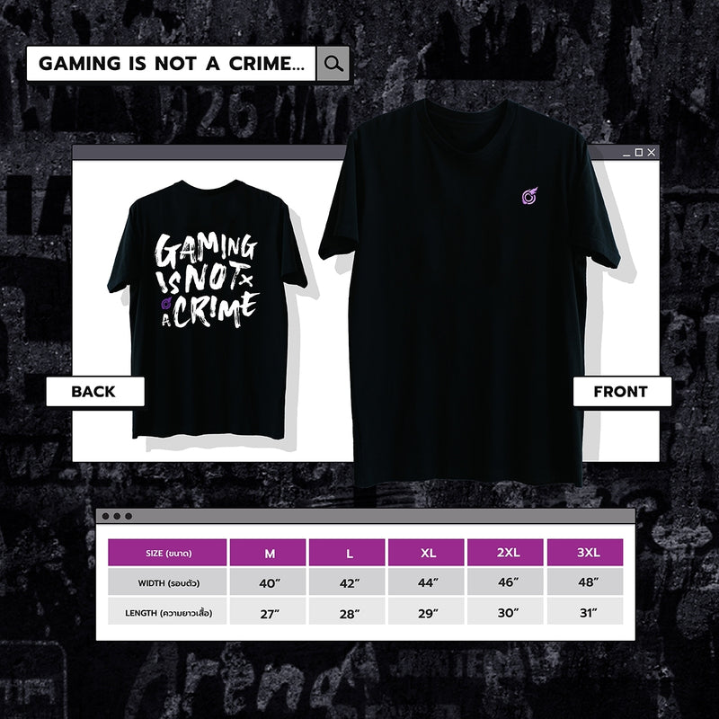 Gaming is not a crime T-shirt