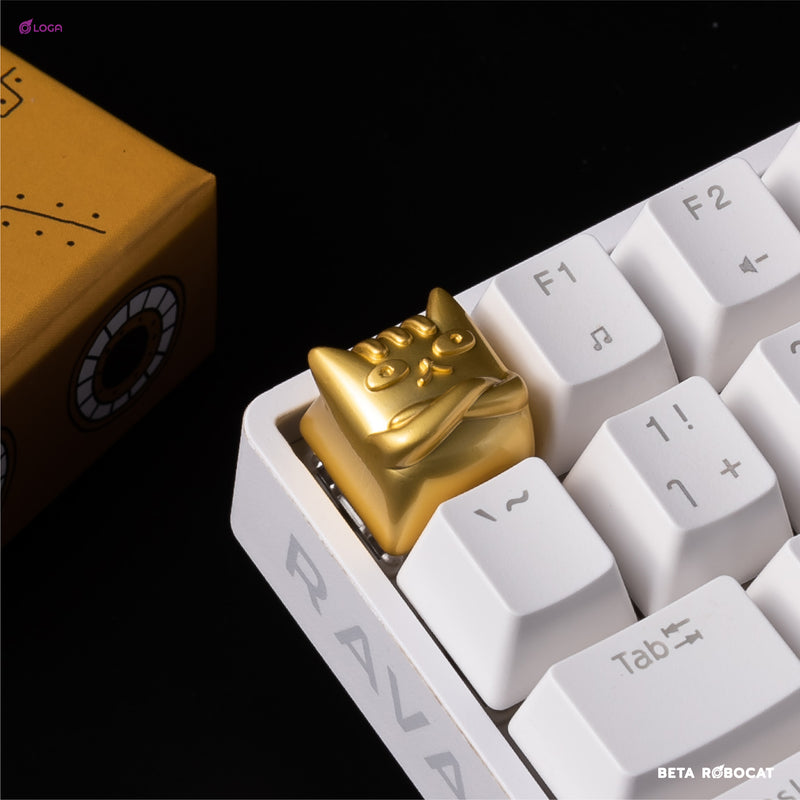 LOGA metallic keycap series : Beta the Robo Cat