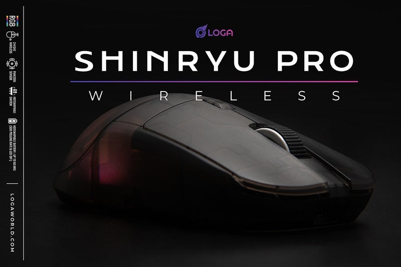 LOGA Shinryu PRO Wireless gaming mouse [Hot swappable switch ]