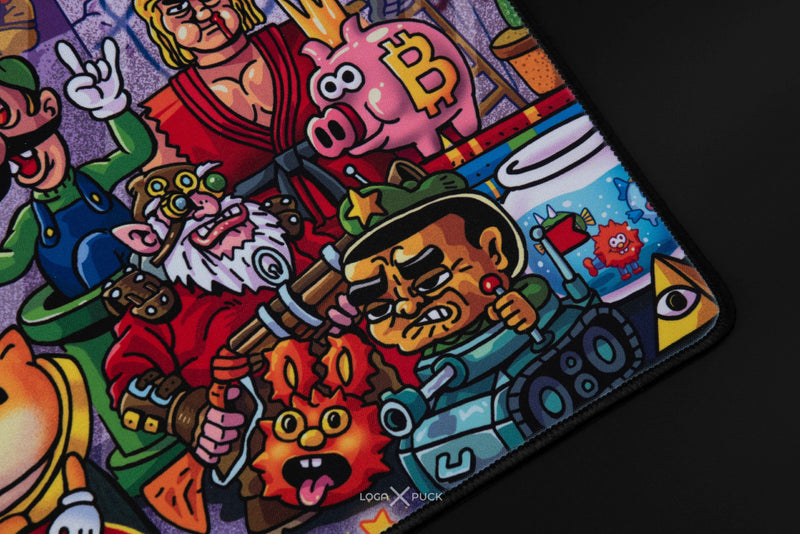 LOGA X PUCK V2 : Mantra XXL mousepad : Keep calm and play more games [Limited Edition]