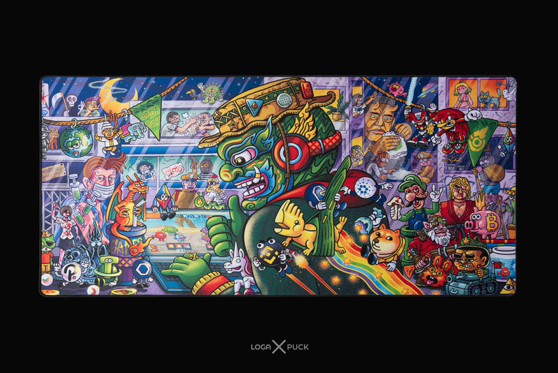 LOGA X PUCK V2 : Mantra XXL mousepad : Keep calm and play more games [Limited Edition]