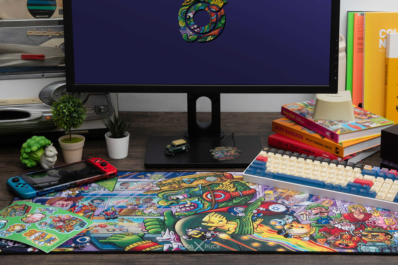 LOGA X PUCK V2 : Mantra XXL mousepad : Keep calm and play more games [Limited Edition]