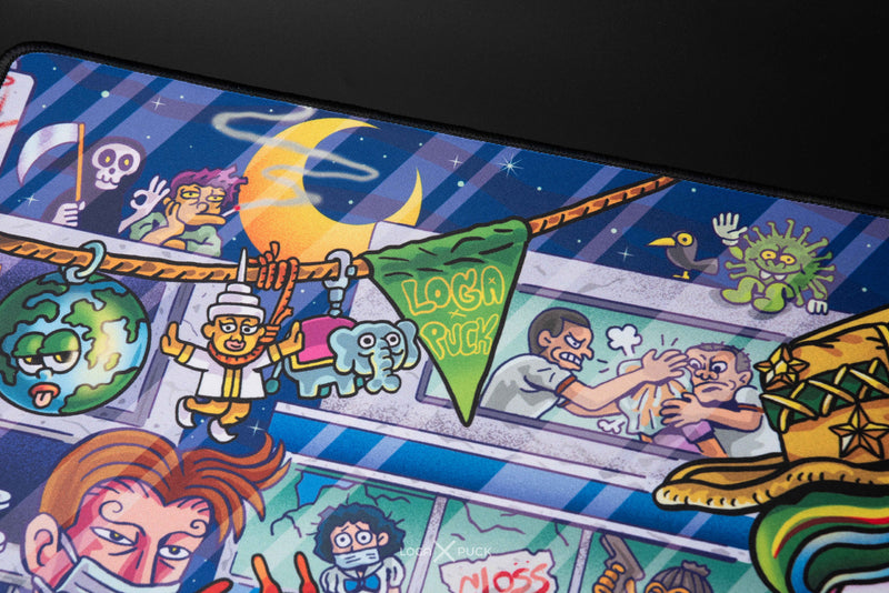 LOGA X PUCK V2 : Mantra XXL mousepad : Keep calm and play more games [Limited Edition]